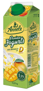 ANNELE paniņu jogurts, ar mango un D vitamīnu, 0,9kg