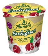 ANNELE ekoloģisks jogurts bez laktozes, ar ķiršiem, 370g